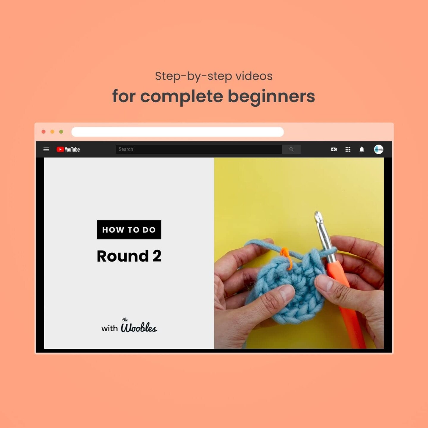 Crochet Kit for Beginners - Easy Arts and Crafts Knitting & Crochet Animals Kit As Seen On Shark Tank - Kiki The Chick