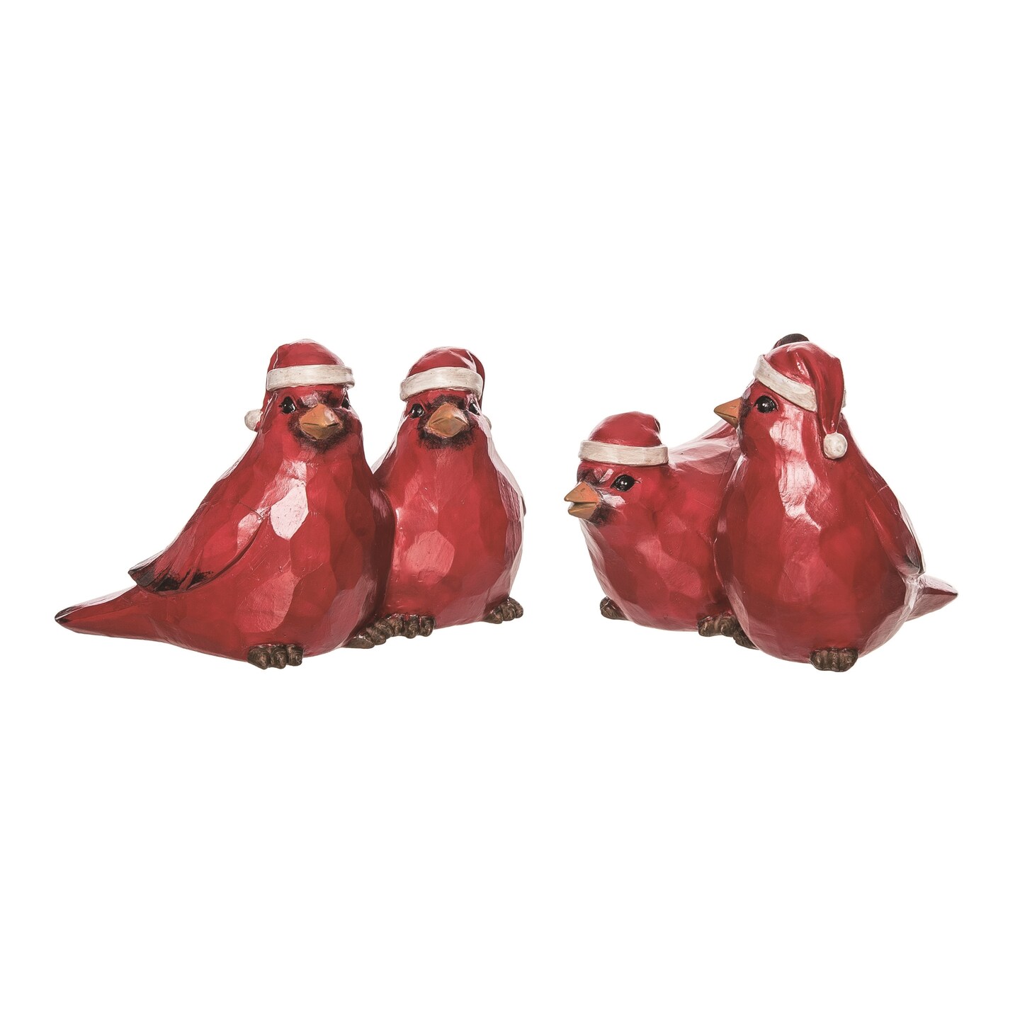 Resin Santa Hat Cardinal Figurine Set of Two Christmas Decor | Michaels