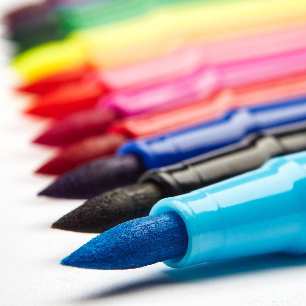 KINGART&#xAE; Watercolor Brush Markers 12 Colors