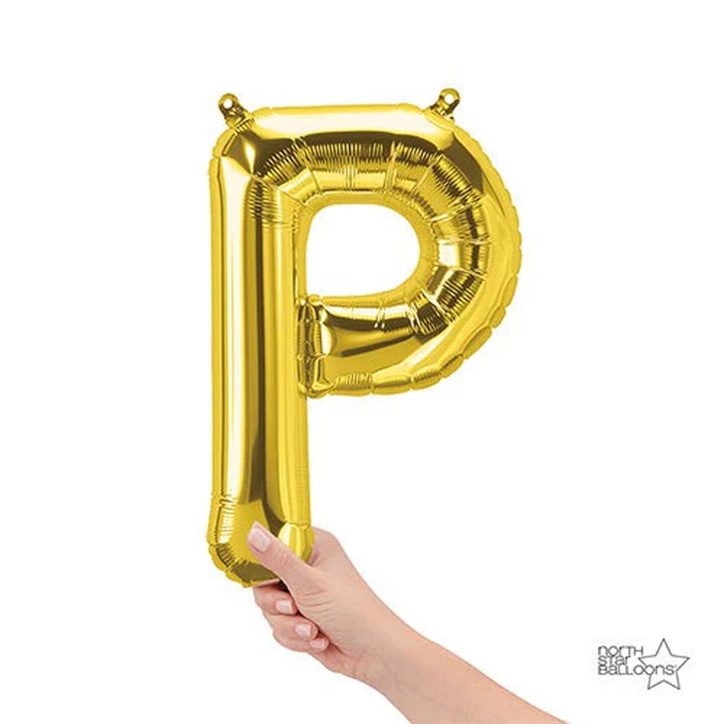 NorthStar Balloons&#xAE; 16&#x22; Gold Letter P Balloon Air Fill Only