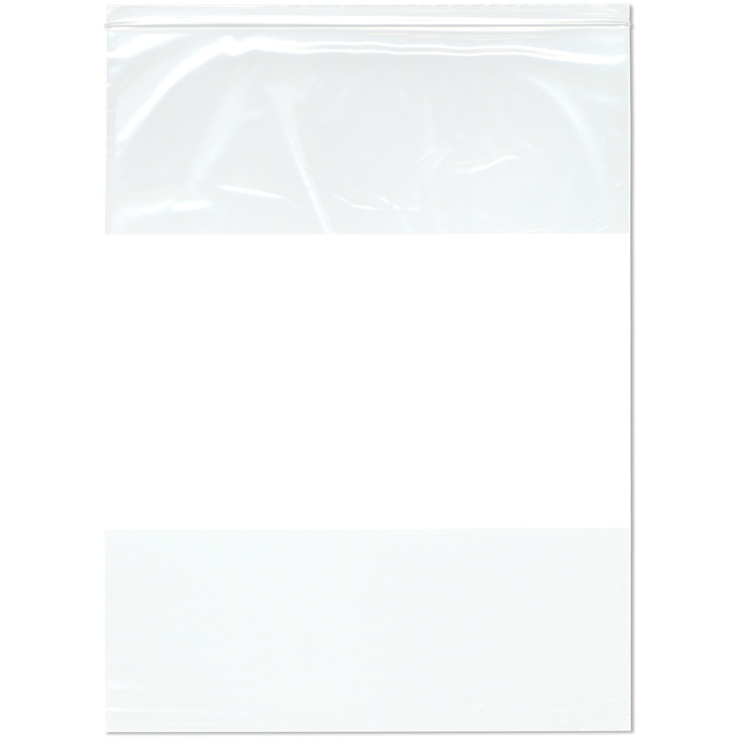 Plymor 18" x 24" (Pack of 100), 2 Mil White-Block Zipper Reclosable Plastic Bags