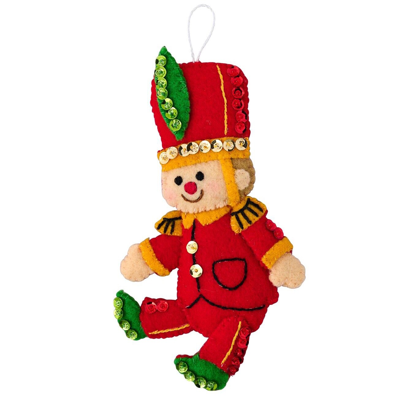 Bucilla Felt Ornaments Applique Kit Set Of 6-Toyland Treasures