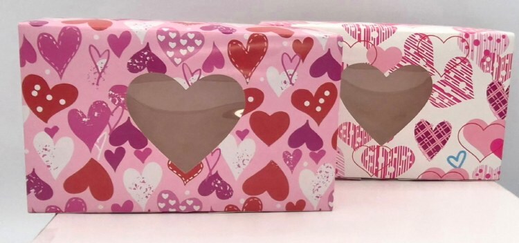 CAKEWALK  Valentine&#x27;s Cookie Box 4pk