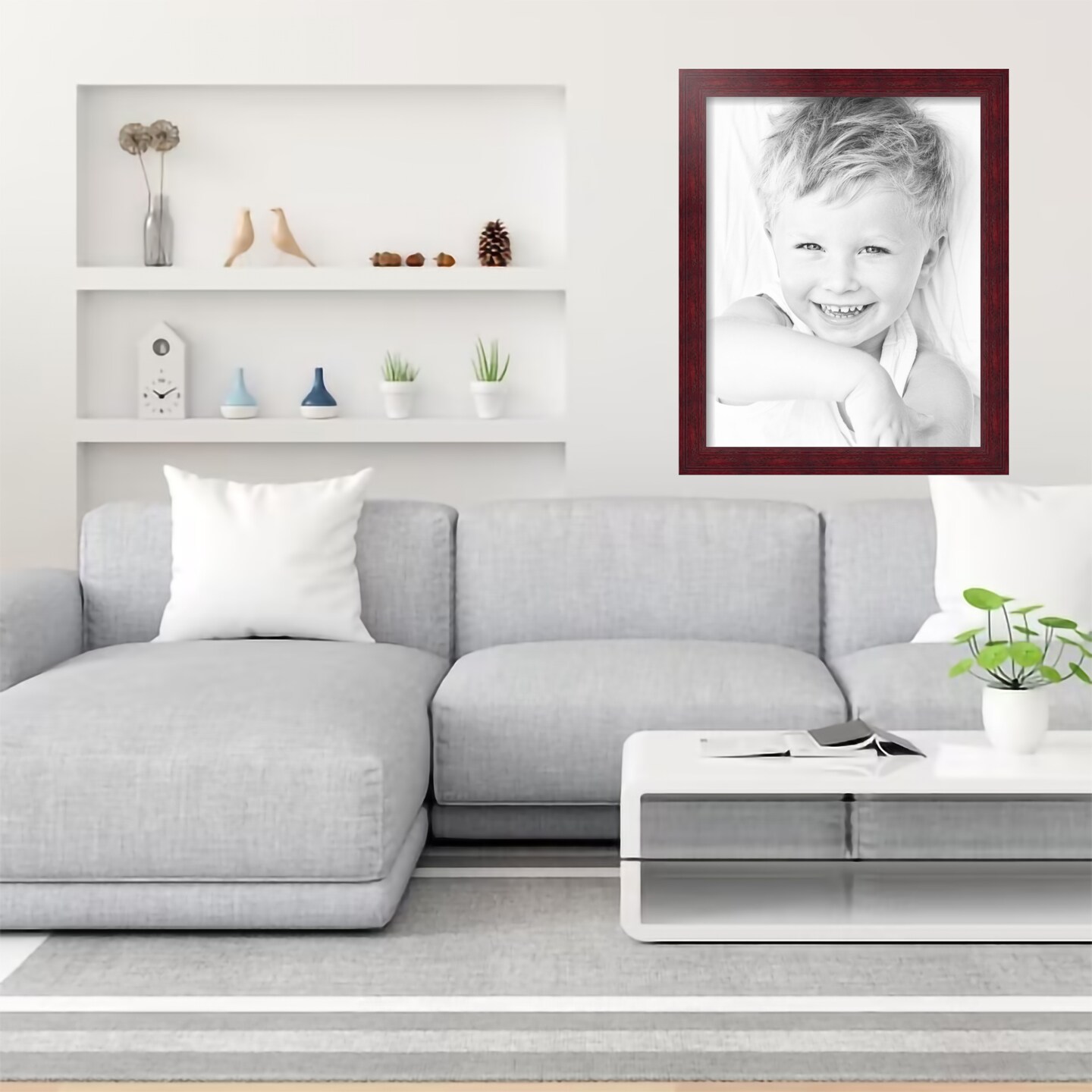 ArtToFrames 15x19 Inch Picture Frame, This 1.50 Inch Custom MDF Poster Frame is Available in Multiple Colors, Great for Your Art or Photos - Comes with Regular Glass and Corrugated Backing (A14LA)