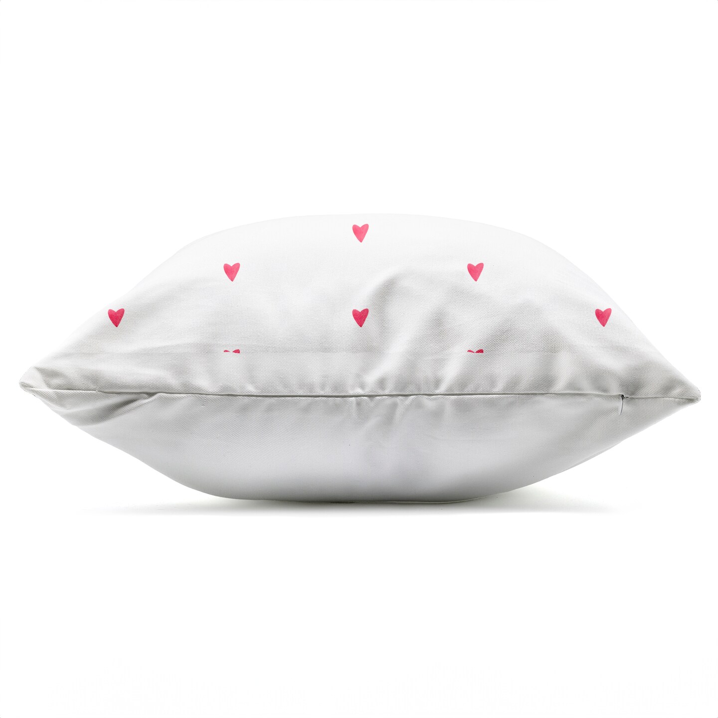 Stupell Industries Pink Bow on Hearts Outdoor Printed Pillow design by Lucille Price, 18 x 7 x 18