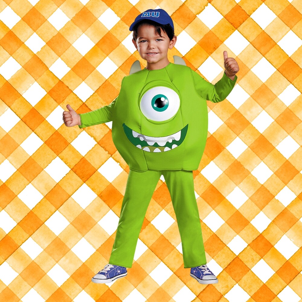 Toddler Deluxe Mike Wazowski Costume from Monsters University with Cap