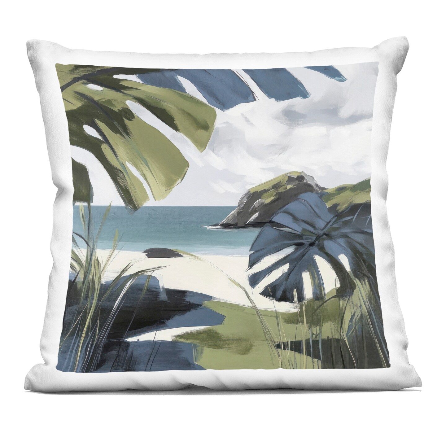 Stupell Industries Tropical Island Vibes Indoor Pillow, 18 x 7 x 18