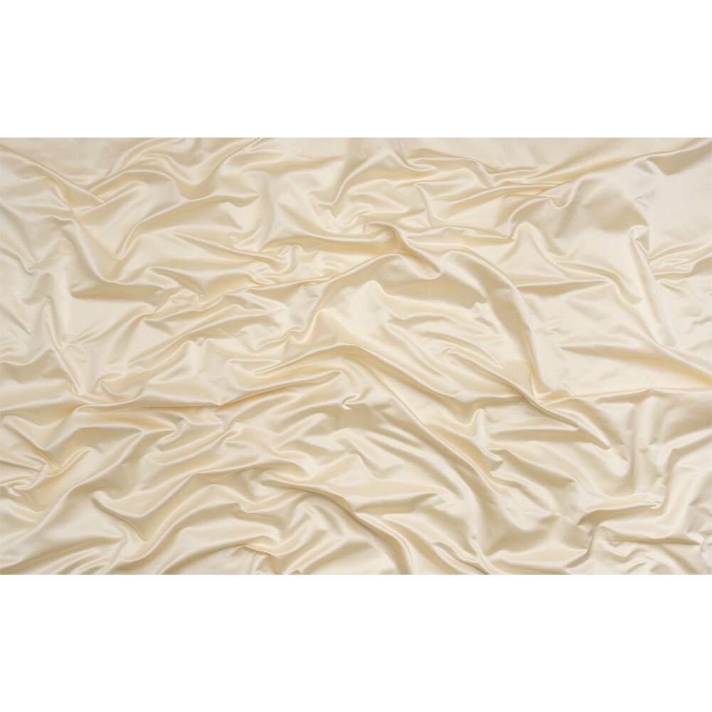 1 Yard Cream Silk Duchesse Satin Premium Collection Bridal Fabric, 59 Inches Wide