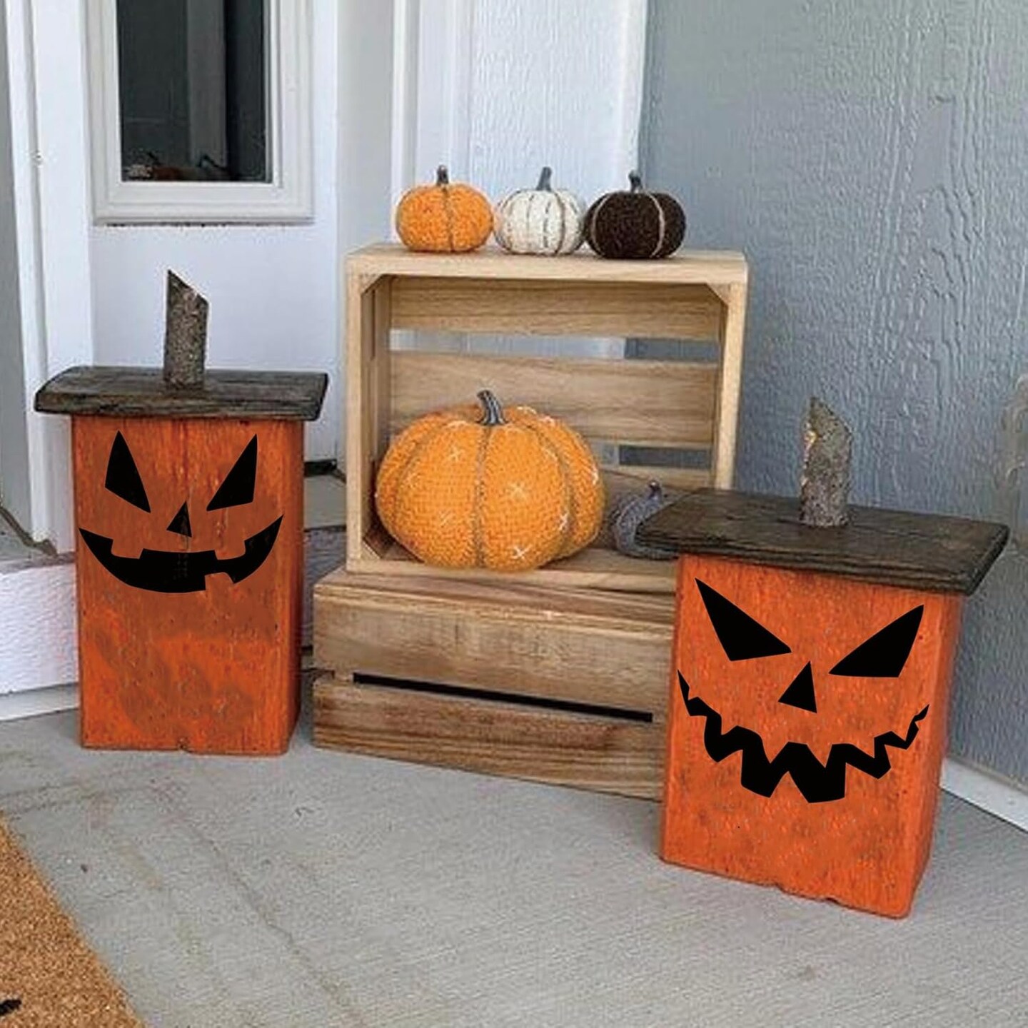 12 Pcs Halloween Pumpkin Carving Stencils(Halloween)