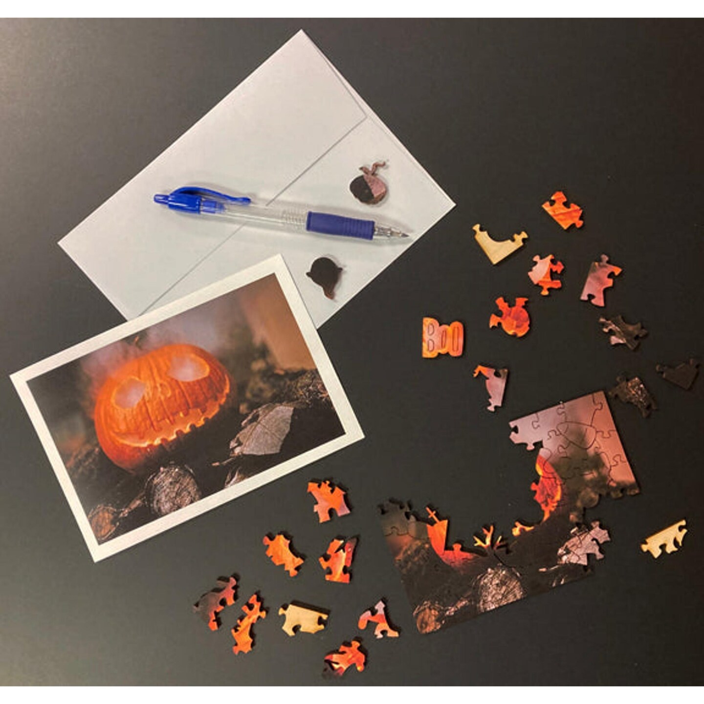 Edge Collections - Orange - Customizable Halloween Notecard Puzzle!