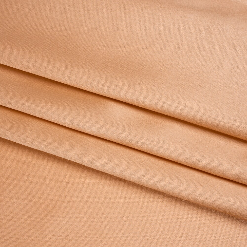1 Yard Peach Silk Crepe Back Satin Luxurious Smooth Soft Elegant Designer Fabric 44 inch Width