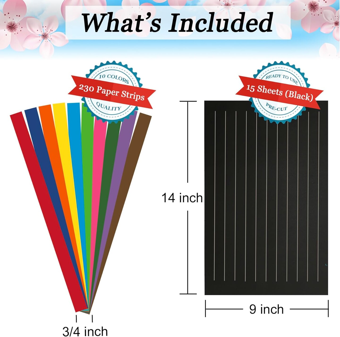 DIY Placemats with &#xBE;-inch Paper Strips and 9x14-inch Mats