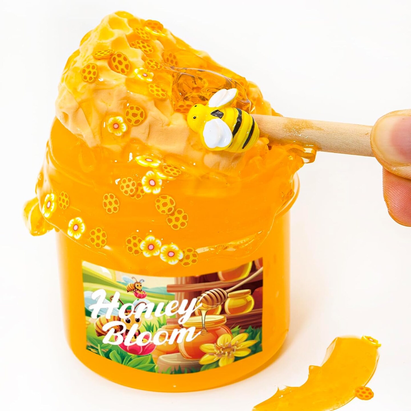 DIY Clay Honey themed slime(7oz) - Jelly Textured Slime - ASMR Slime