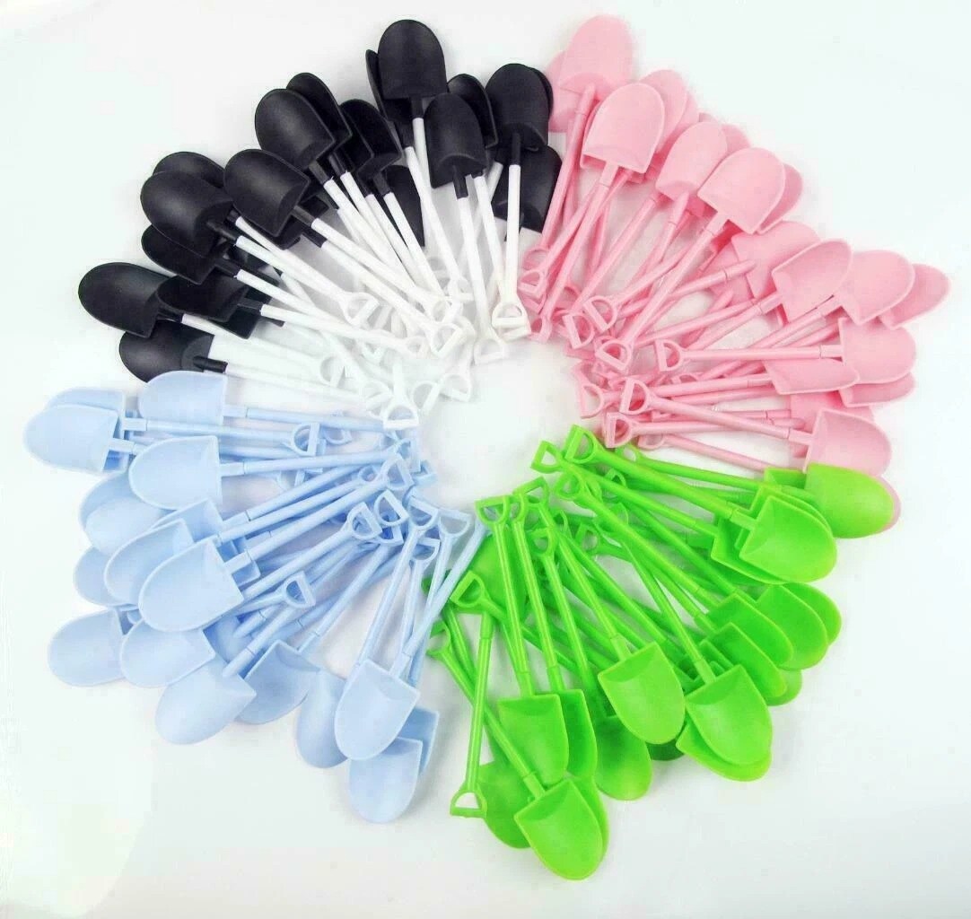 100 Pcs Mini Ice Cream Shovel Spoons Pudding Cake Party Disposable