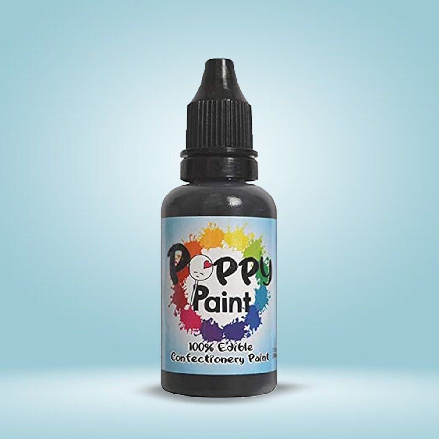 Poppy Paint Black Edible Confectionery Paint