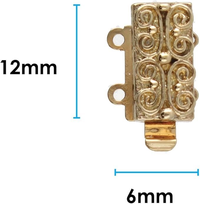 The Beadsmith Push Pull Slide Clasp – Elegant Elements – Strand Designs – Component to Finish or Connect Bracelets, Necklaces and DIY Handmade Jewelry