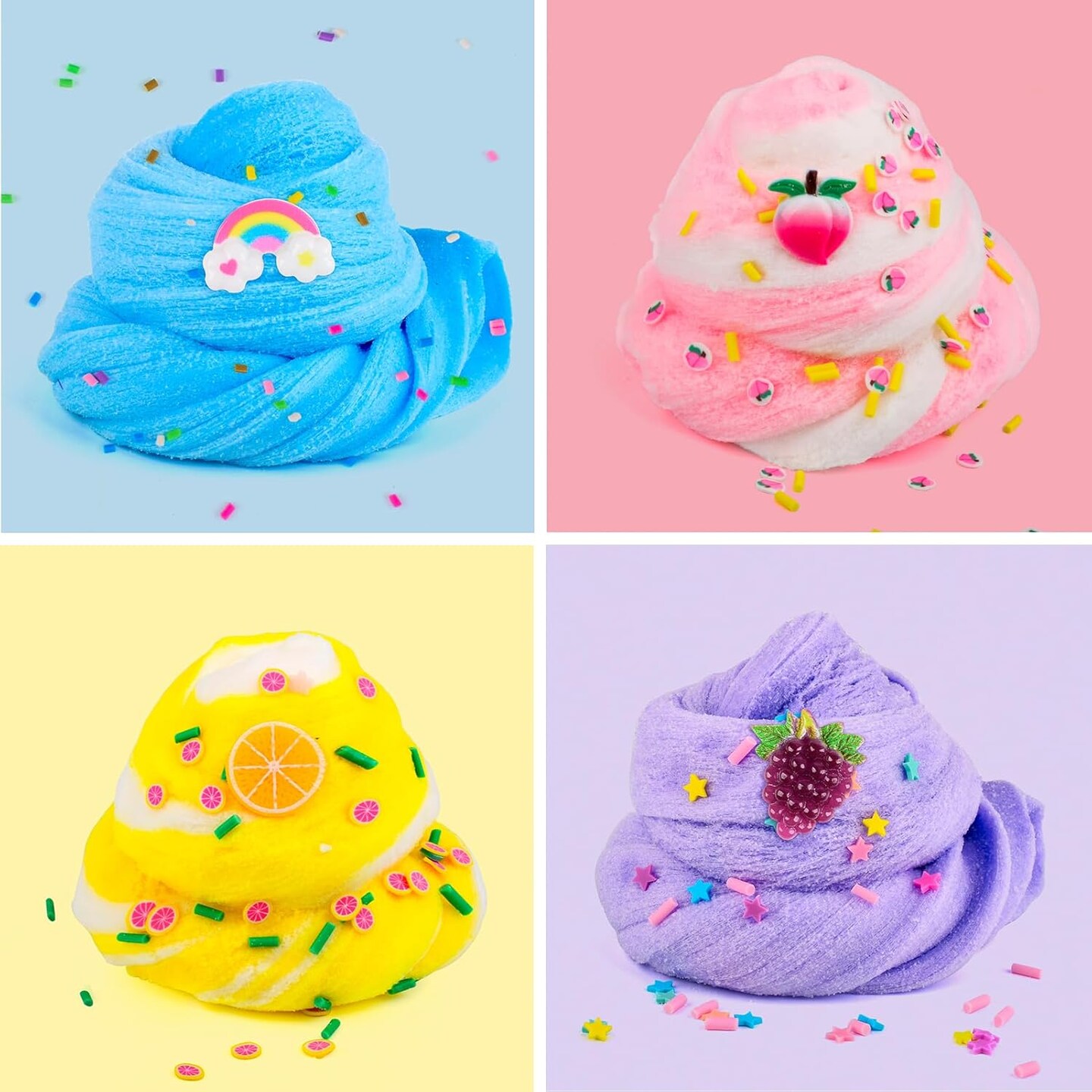 Cloud Slime Kit 7 Pack, Stress Relief Toy for Kids