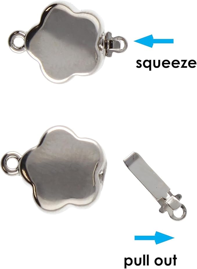 The Beadsmith Push Pull Slide Clasp – Elegant Elements – Strand Designs – Component to Finish or Connect Bracelets, Necklaces and DIY Handmade Jewelry