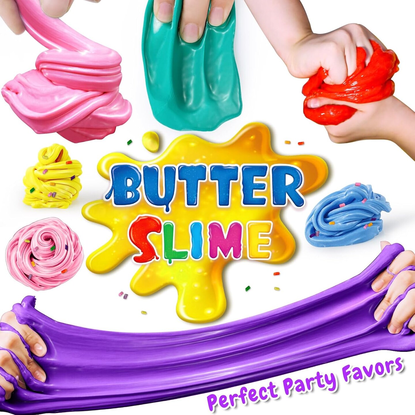 50 Pack Butter Slime Kit for Kids