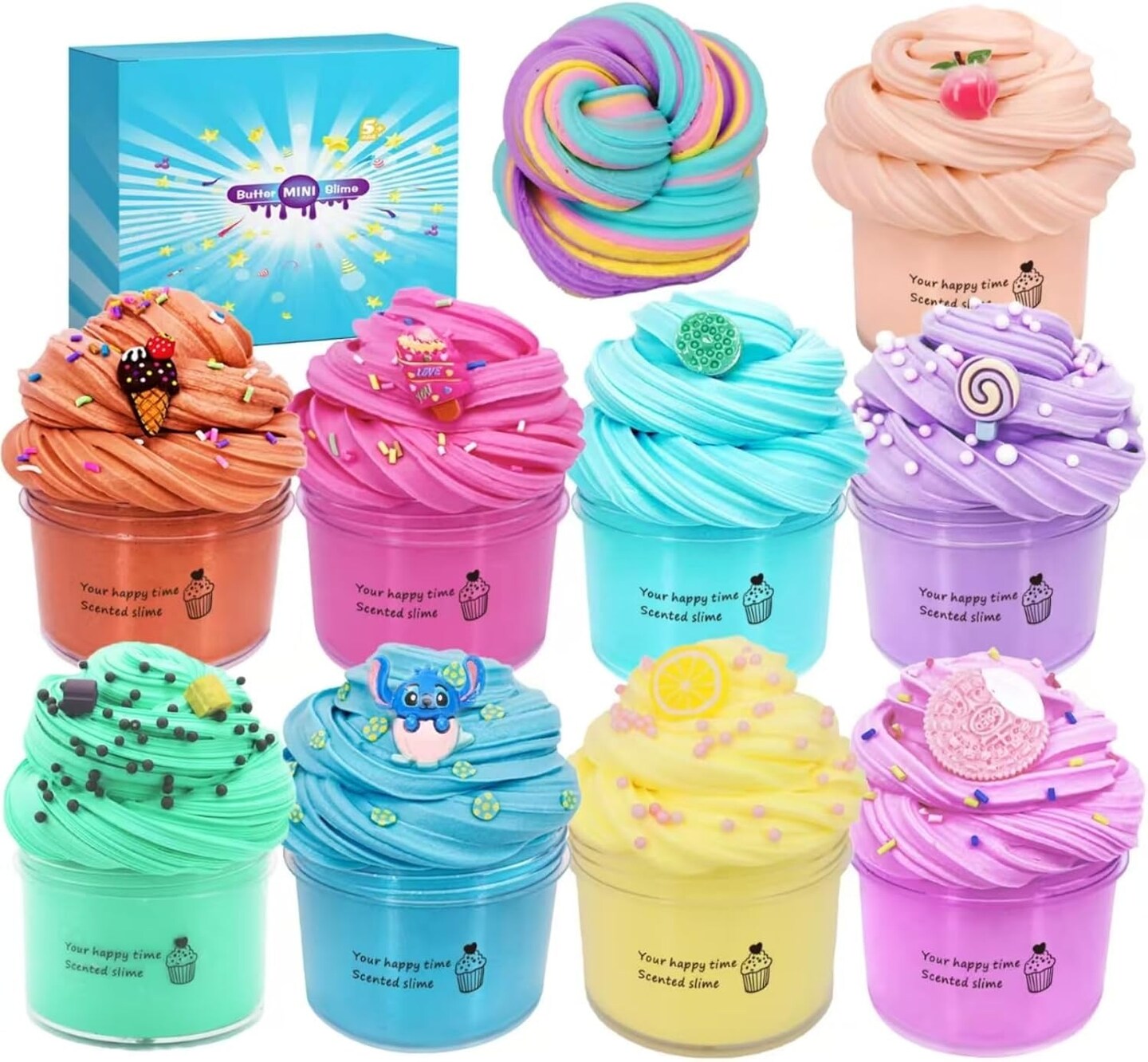 9 Packs Butter Slime Kit