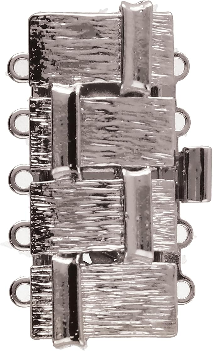 The Beadsmith Push Pull Slide Clasp – Elegant Elements – Strand Designs – Component to Finish or Connect Bracelets, Necklaces and DIY Handmade Jewelry