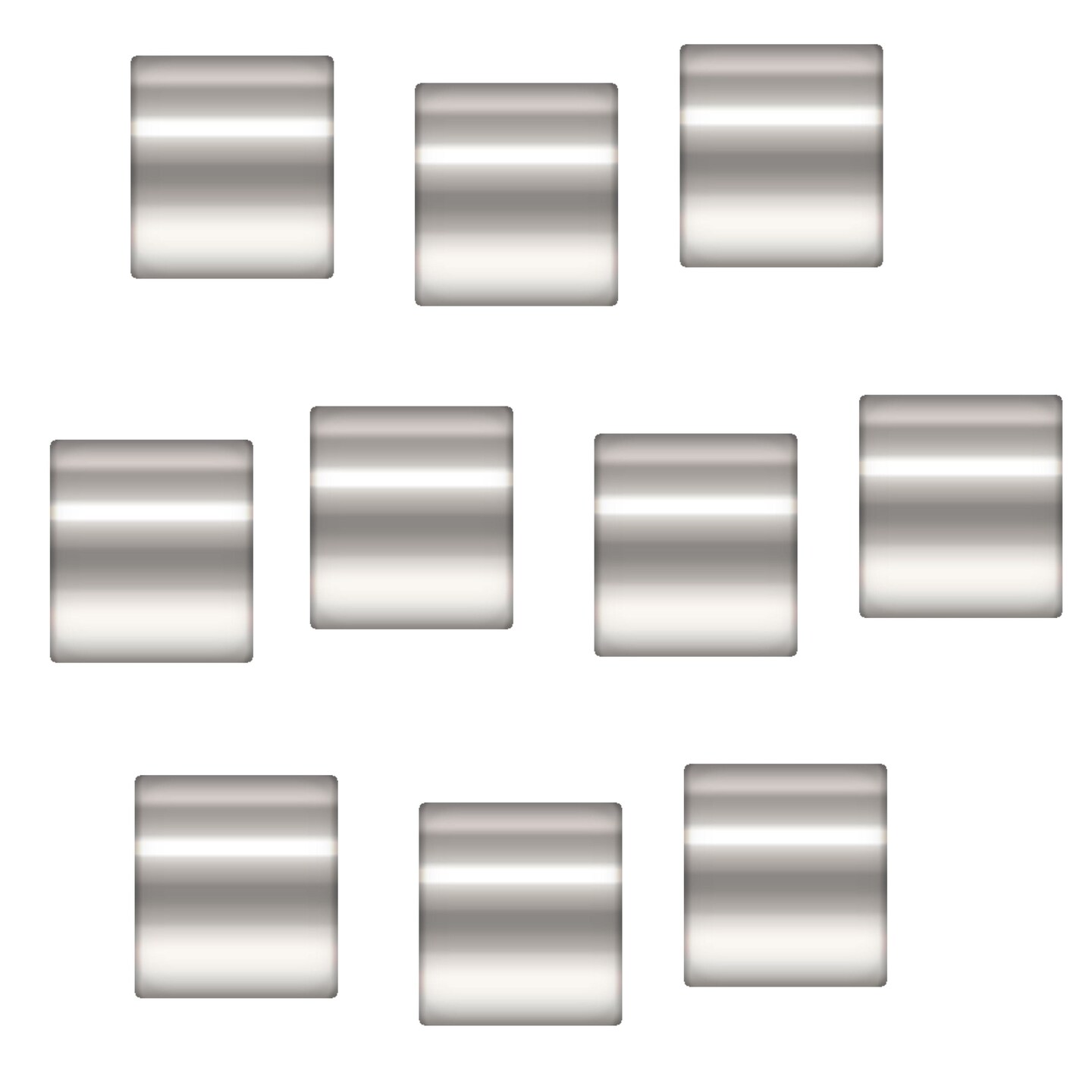 JewelrySupply Crimp Tube Seamless 1x1mm Sterling Silver (10-Pcs)