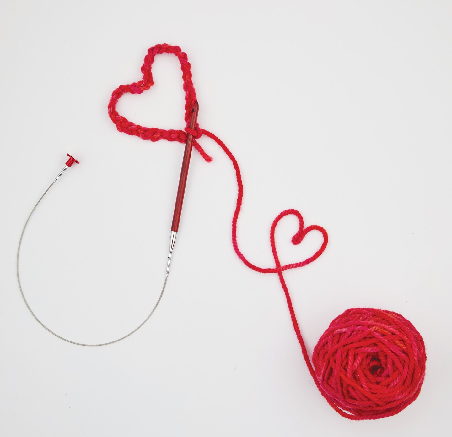 KnitPro Amore Holiday Gift Set 2024-Tunisian Crochet Hook Set