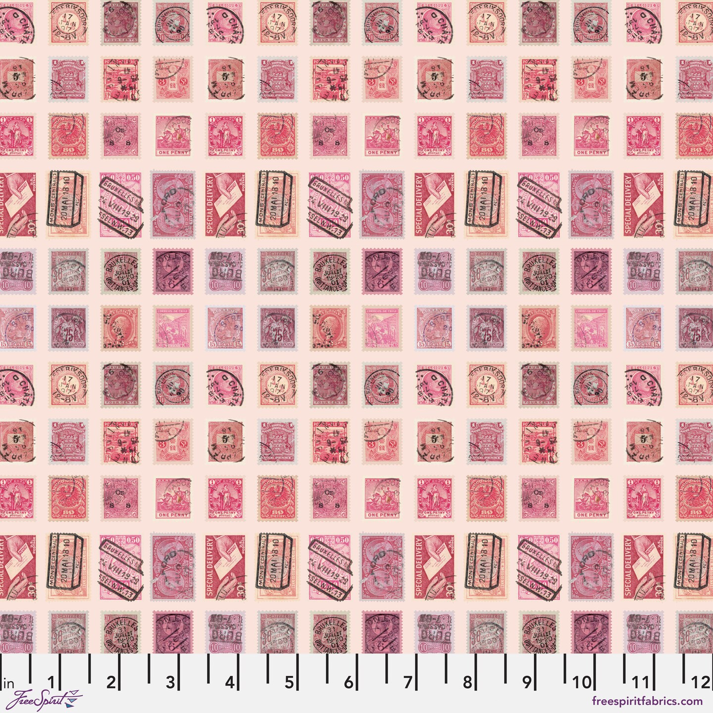 Stamps in Pink (pwth211.pink) | Eclectic Elements Palette in Pink | Tim Holtz | Free Spirit