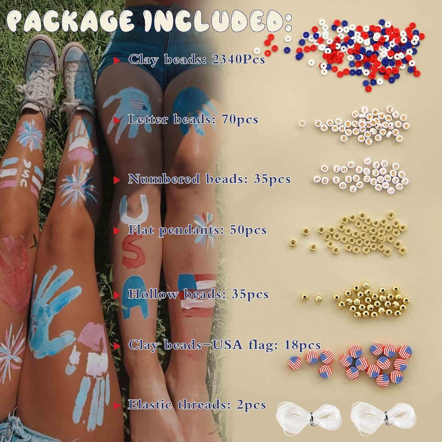 Clay Beads Bracelet Making Kit