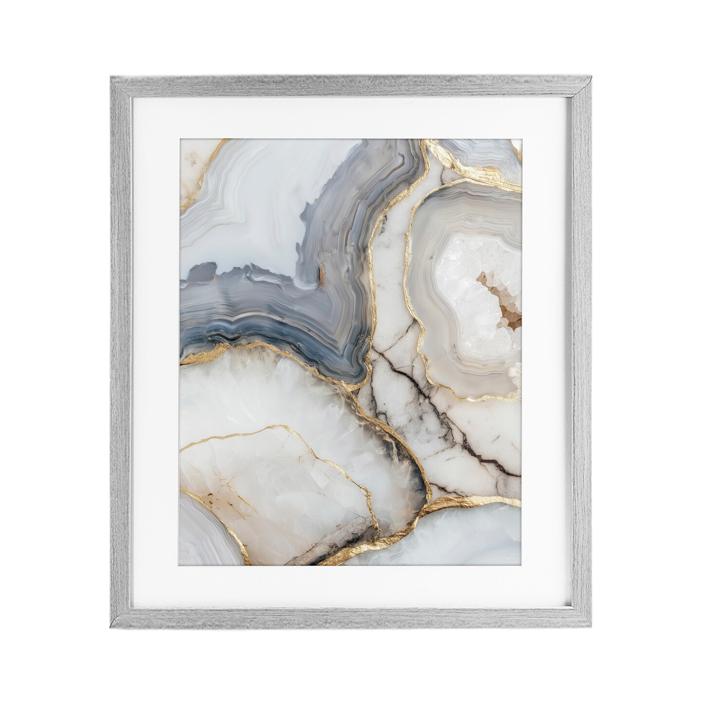 Stupell Industries Crystal Geode with Gold Framed Print Under Glass, design by Svetlana Aleynikova
