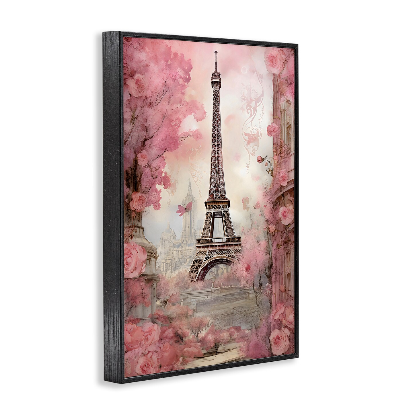 Stupell Industries Paris City View in Bloom Framed Giclee, design by Creative Studio