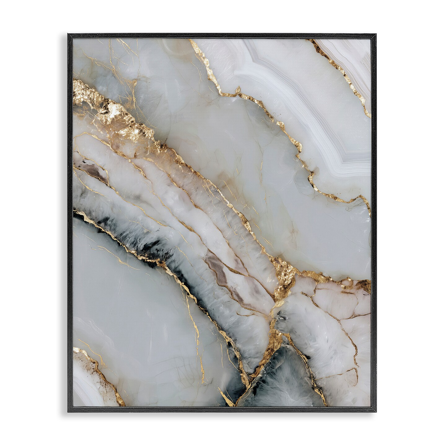 Stupell Industries Glinting Abyss Geode Framed Giclee, design by Svetlana Aleynikova