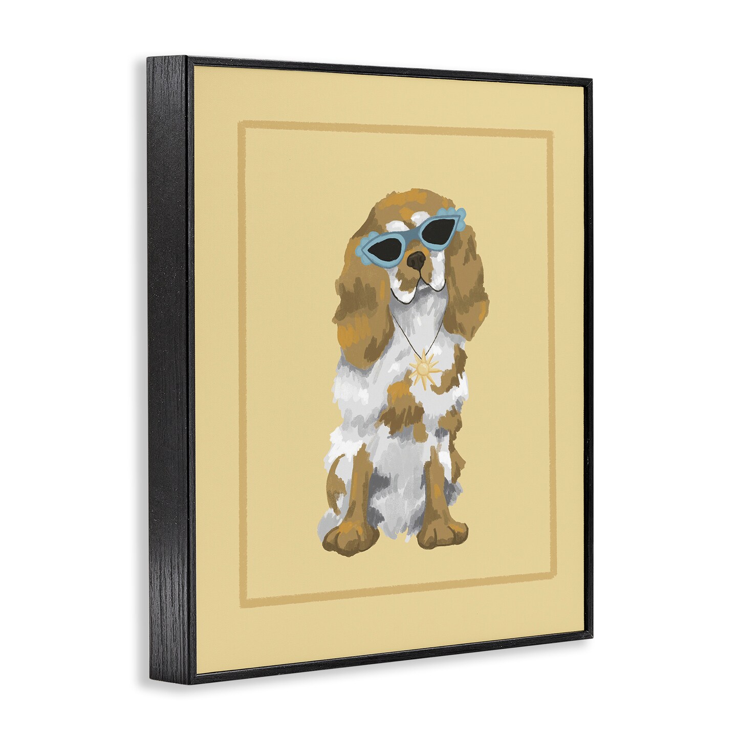 Stupell Industries Coolest Dog & Sunglasses Framed Giclee, design by Sadie Harper