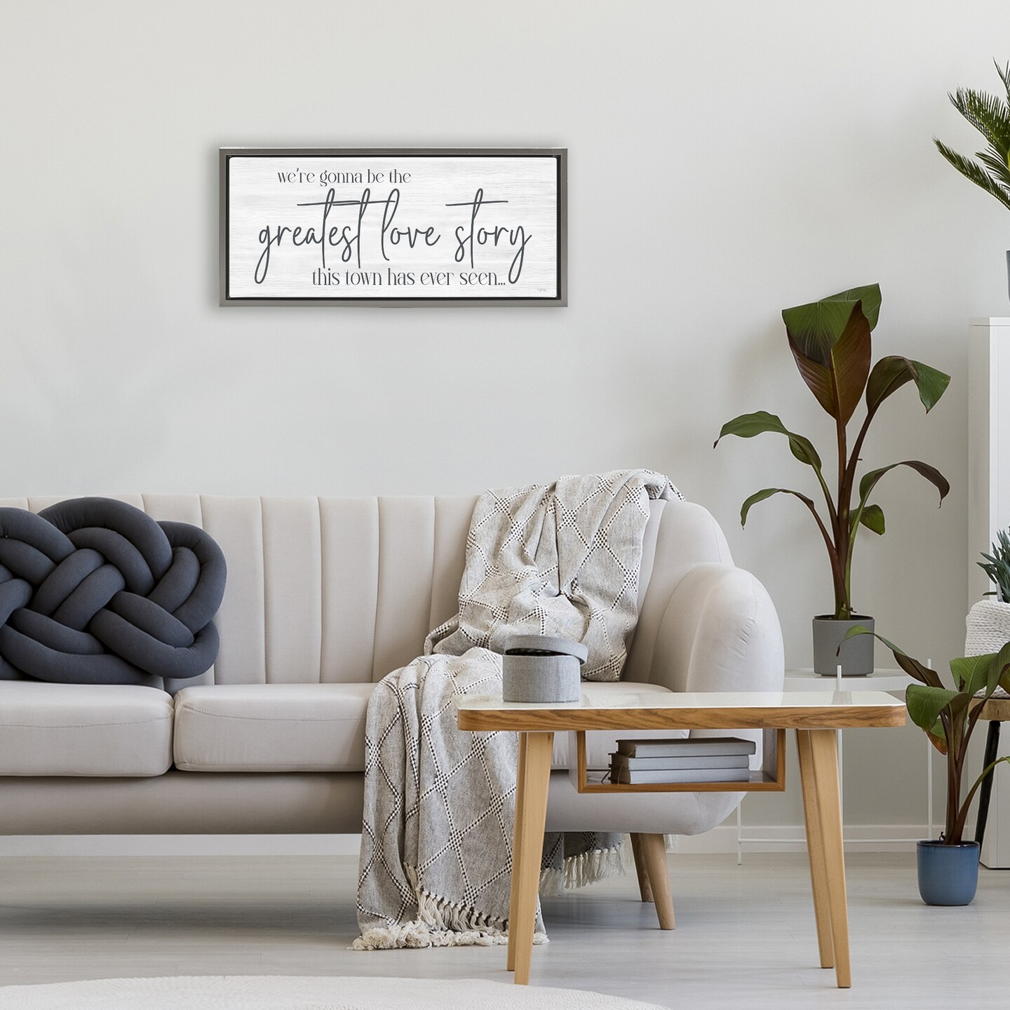 Stupell Industries Greatest Love Story Message Floating Frame, design by Susie Boyer