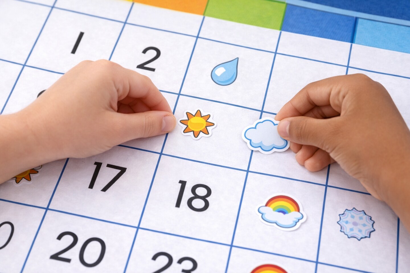 Weather Stickers – 800 Pack Classroom Rewards, Weather Chart Stickers for Teachers, Kids Crafts & Learning Activities