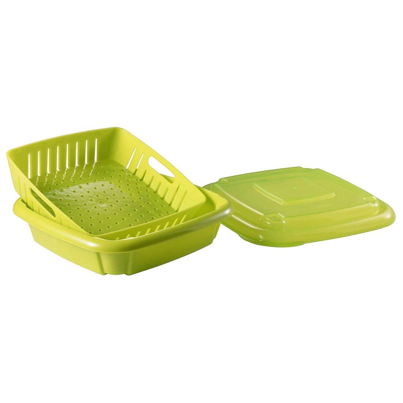 Hutzler 3-in-1 Bitty Box Berry Keeper, Berry Colander & Saver Container, 9oz / 1 Cup Capacity