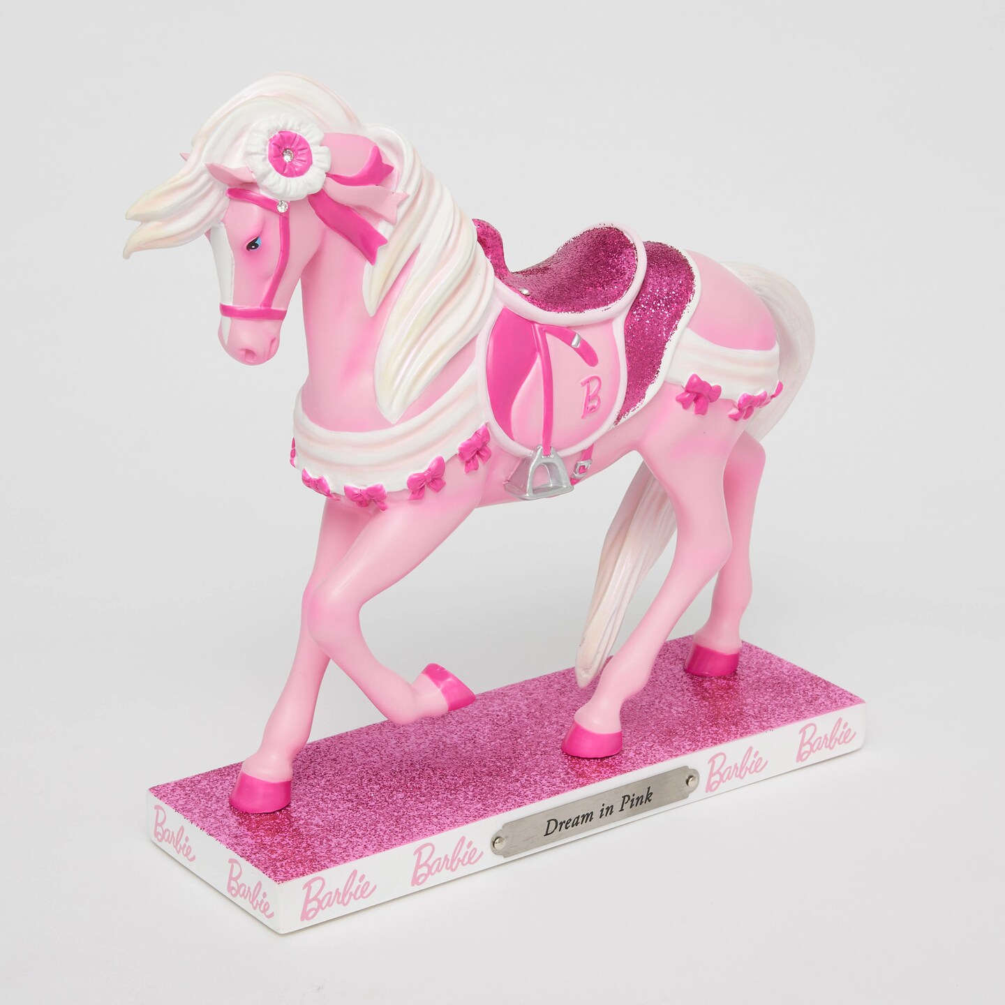 Trail of Painted Ponies Barbie Dream in Pink Figurine 7.3in H