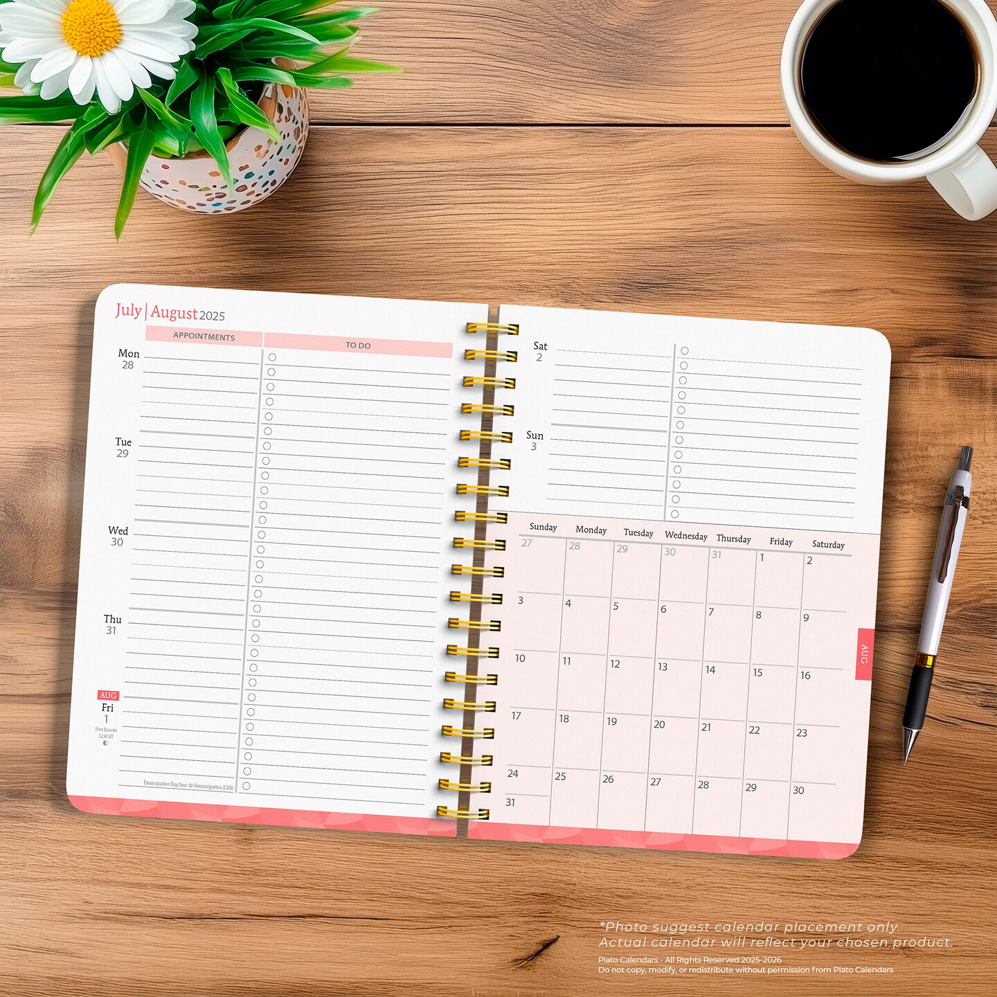 Bonnie Marcus OFFICIAL | 2026 6 x 7.75 Inch 18 Months Weekly Desk Planner | Foil Stamped Cover | July 2025 - December 2026