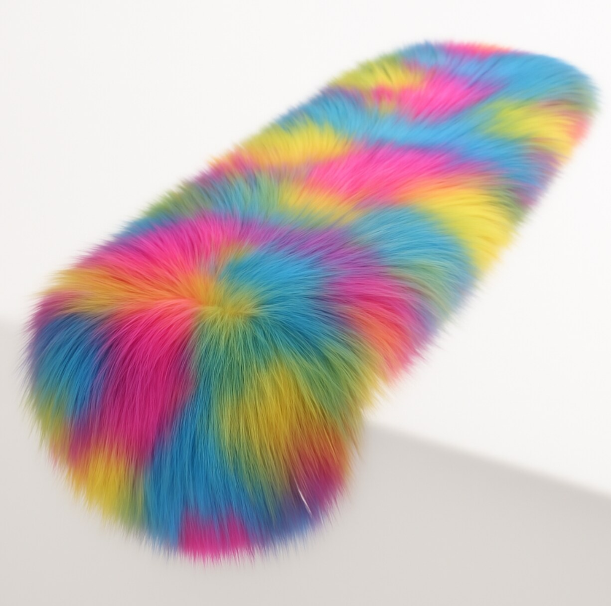 FabricLA Luxurious Faux Fur Table Runner | Fluffy Elegance in Various Colors & Sizes