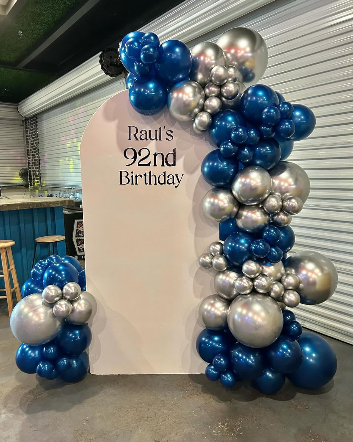 Blue and Silver Balloons, Pearl Navy Blue Balloon Metallic Blue Silver Confetti Balloons for Birthday Graduations Space Engagement Decorations