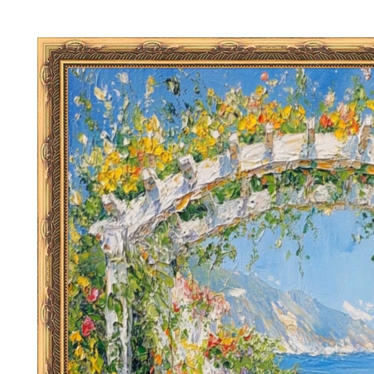 Slim Gold Leaf Design Picture Frame Deco 22x28 frame