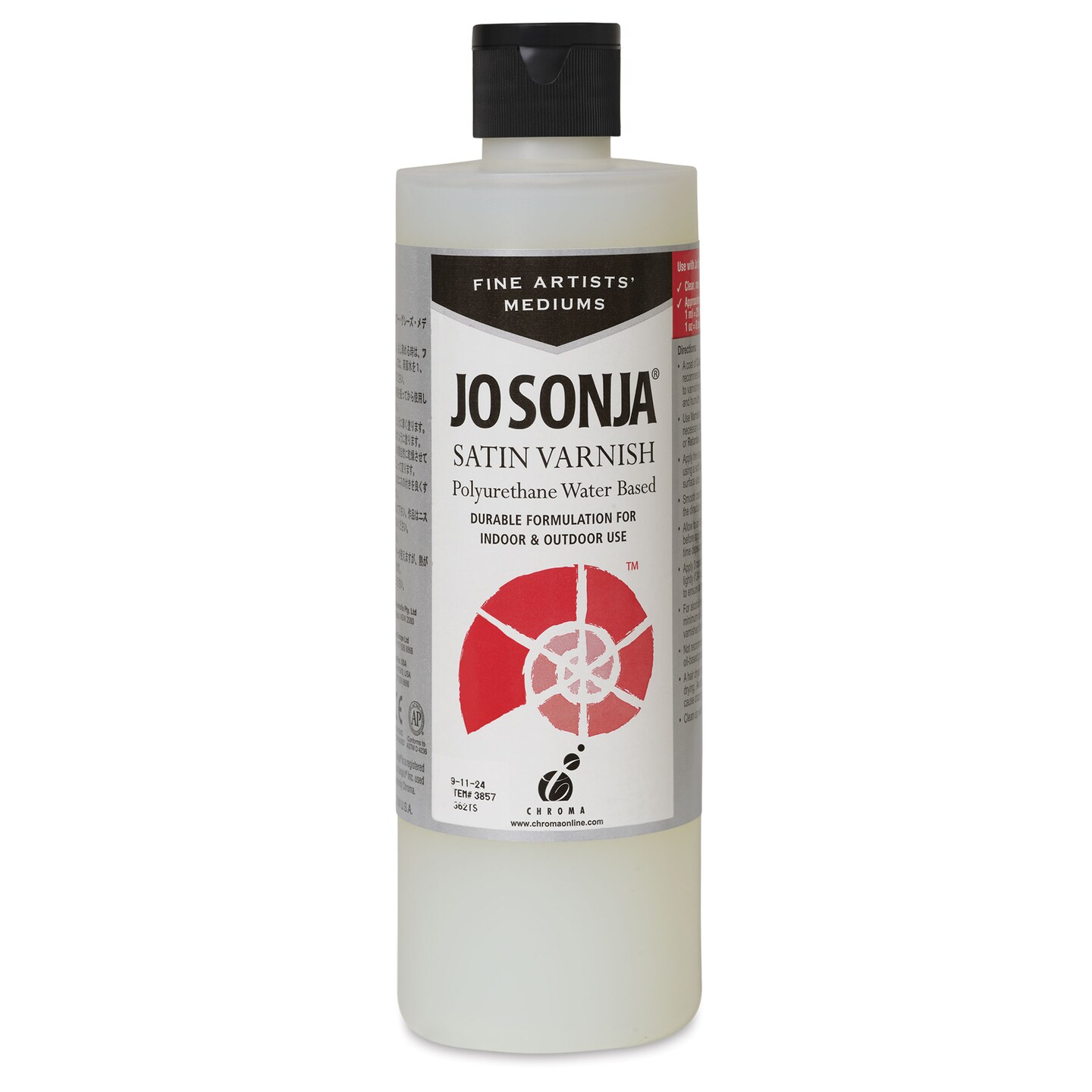 Jo Sonja&#x27;s Polyurethane Varnish - Satin, 16 oz bottle
