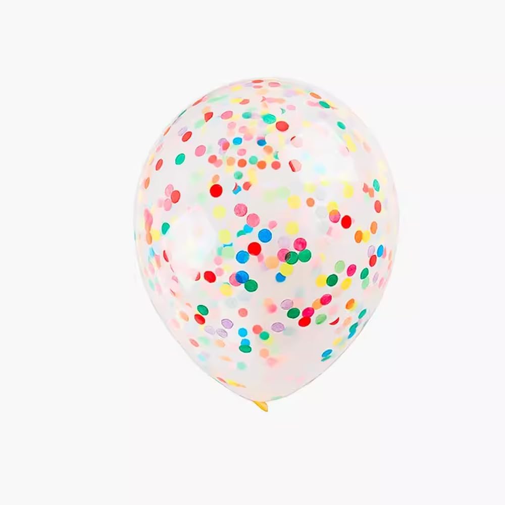 Latex Confetti Balloons, 12 inch, 50 Pcs, for Graduation, Birthday, Wedding, Baby Shower Party Decoration (Colorful confetti balloons)