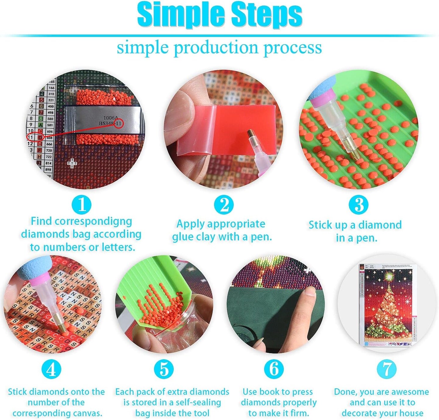 Elephant Diamond Painting Kits for Adults - Art Beginner, Large Size 5D DIY Full Drill Dots Animal Paintings with Diamonds Gem and Crafts Gem Art Painting Kits Home Wall Decor 27.5 x15.7inch