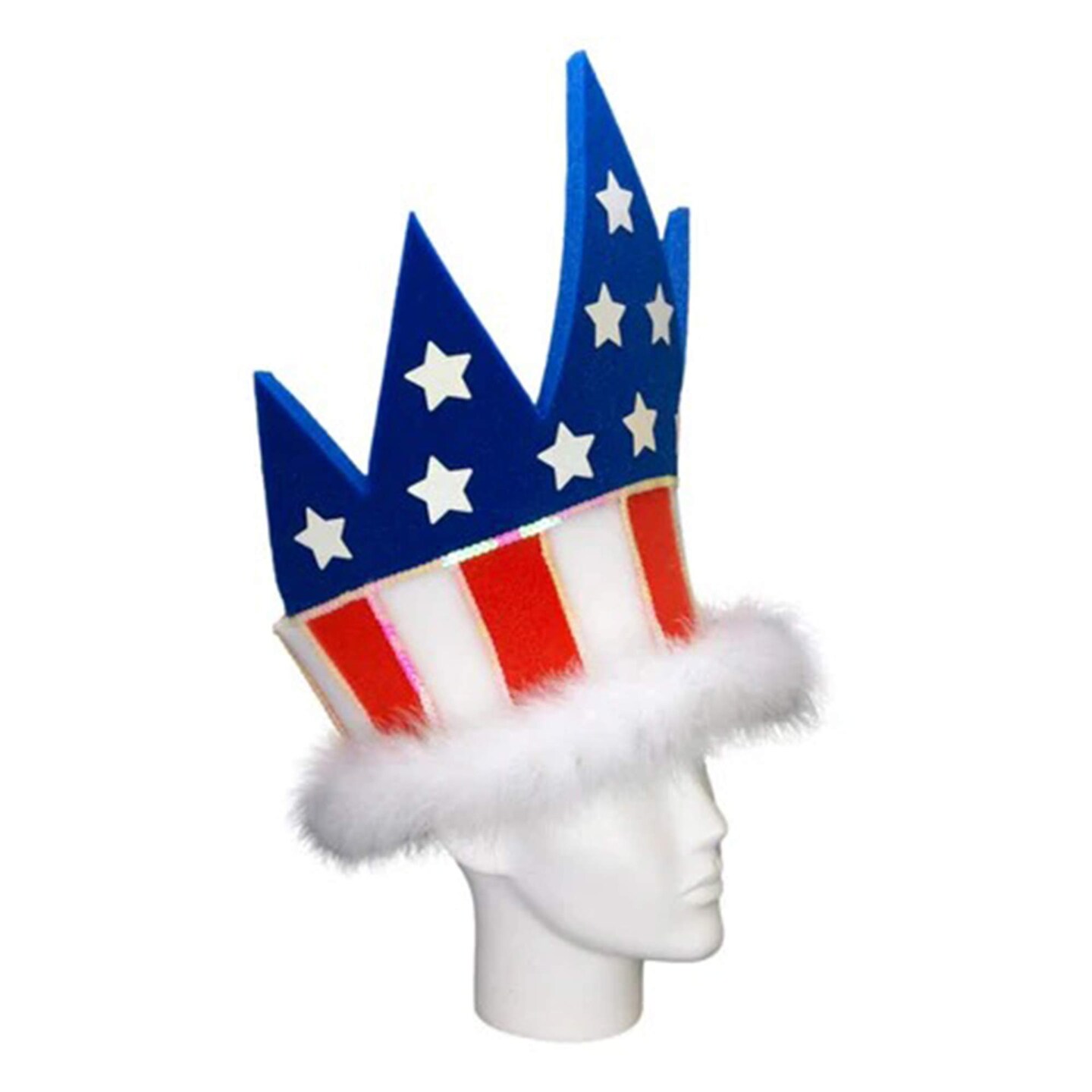 USA Crown Hat Patriotic &#x26; Regal Party Accessory