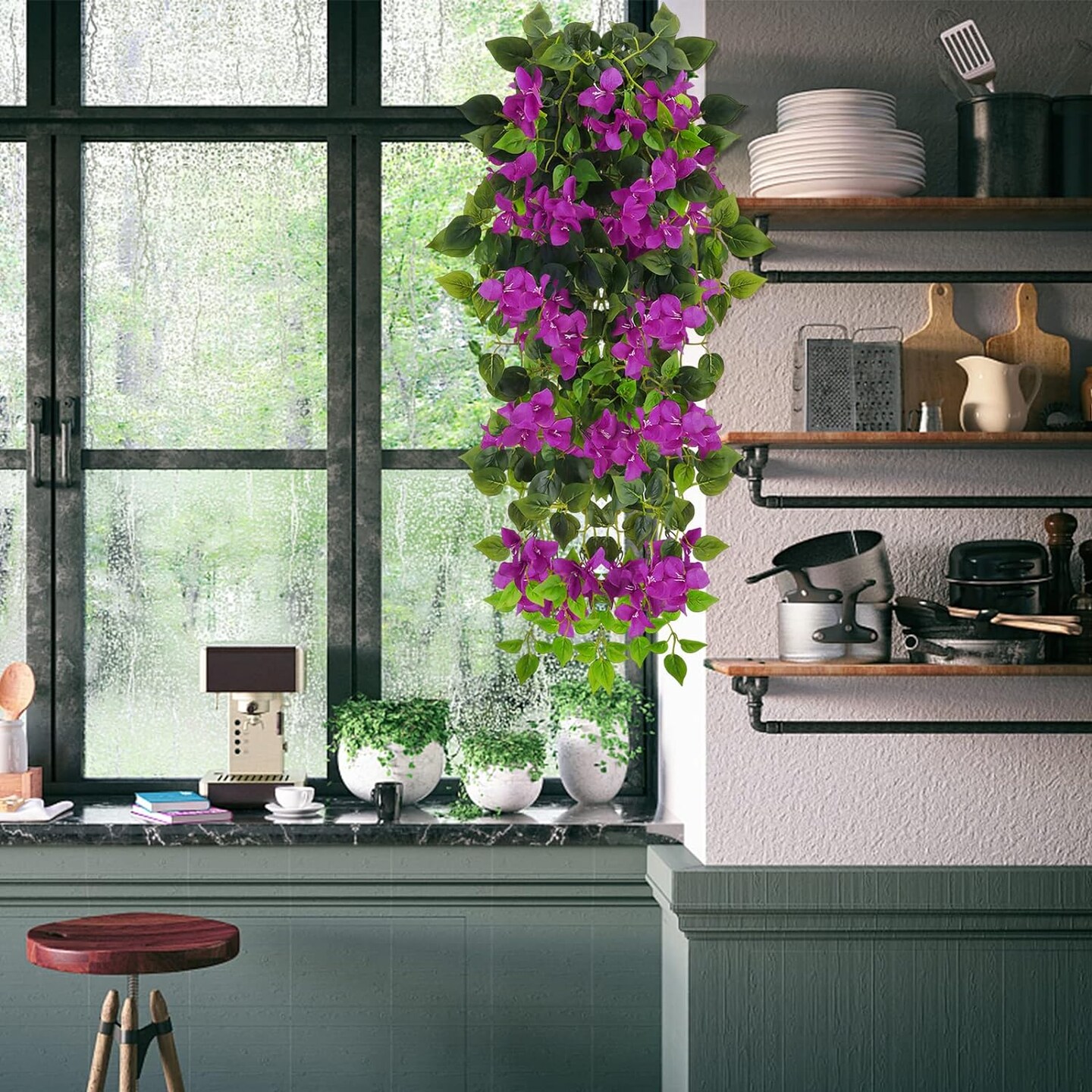 Artificial Hanging Plants Flowers Bougainvillea