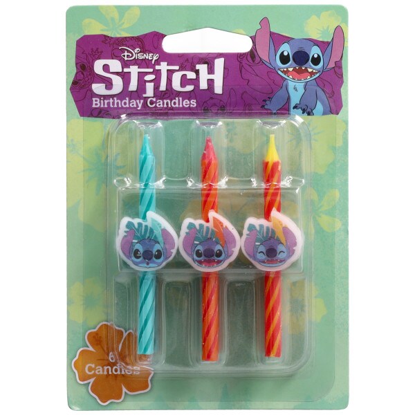 Disney&#x27;s Stitch Icon Licensed Candles 6ct