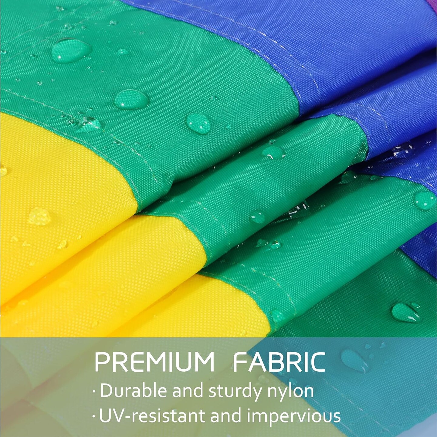 LGBTQ Rainbow Pride Garden Flag 12 x 18 Inch Outdoor, 6 Color Sewn Stripes, Double Stitched, Vivid Color, Small LGBT Gay Pride Decorative Yard Flags for Pride Month Home Garden Lawn Decor