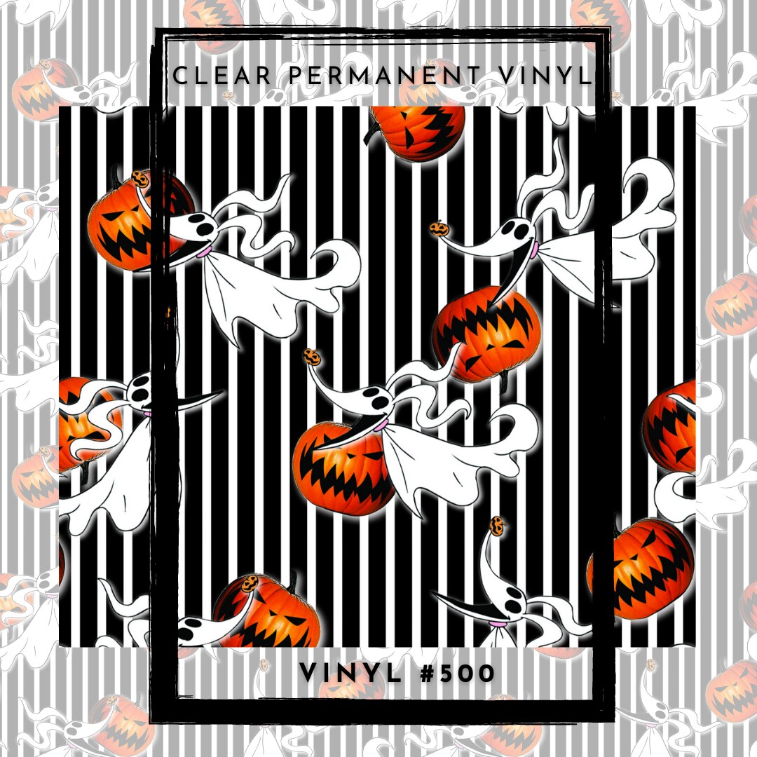 #500 CLEAR Christmas Nightmare 12x12 Pattern Vinyl