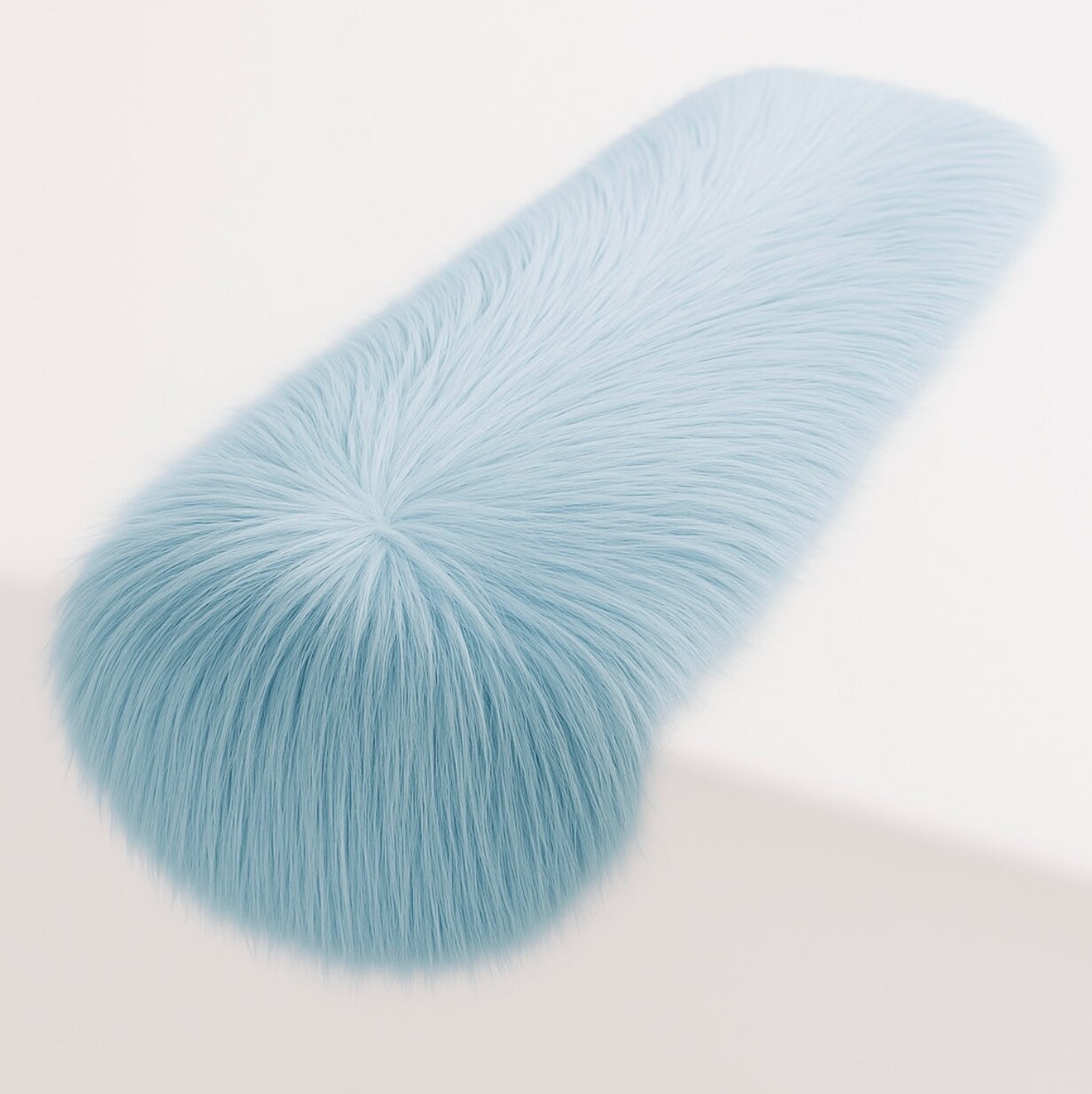 FabricLA Faux Fur Table Runner &#x2013; Fluffy Snow Christmas Table Runner | Various Colors
